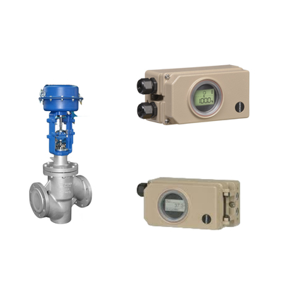 Pneumatic Control Valve With Hard Communication Samson Electropneumatic 3730-3 Positioner And Fisher 667 657 Actuator Các thiết bị điều khiển khí nén với truyền thông cứng