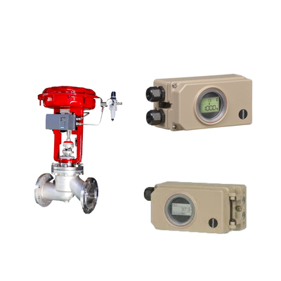 Pneumatic Control Valve With Hard Communication Samson Electropneumatic 3730-3 Positioner And Fisher 667 657 Actuator Các thiết bị điều khiển khí nén với truyền thông cứng