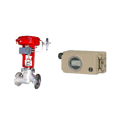 Pneumatic Control Valve With Hard Communication Samson Electropneumatic 3730-3 Positioner And Fisher 667 657 Actuator Các thiết bị điều khiển khí nén với truyền thông cứng