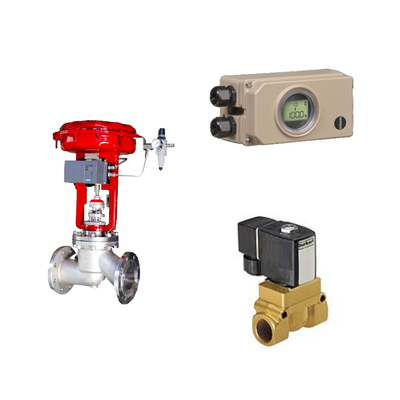 Pneumatic Control Valve với Samson Electropneumatic 3730-3 Positioner và Burkert Type 5404 Solenoid Valve