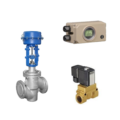 Pneumatic Control Valve với Samson Electropneumatic 3730-3 Positioner và Burkert Type 5404 Solenoid Valve