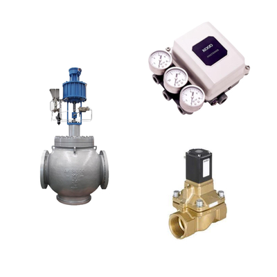 Các van điều khiển bằng vải sứ chất lượng cao với thiết bị định vị kỹ thuật số KOSO PP800 và van điện tử Burkert loại 5404