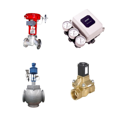 Các van điều khiển bằng vải sứ chất lượng cao với thiết bị định vị kỹ thuật số KOSO PP800 và van điện tử Burkert loại 5404