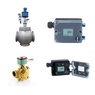 Pneumatic kiểm soát van với Samson 3725 Electropneumatic Positioner và ASCO van điện tử