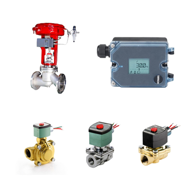 Pneumatic kiểm soát van với Samson 3725 Electropneumatic Positioner và ASCO van điện tử