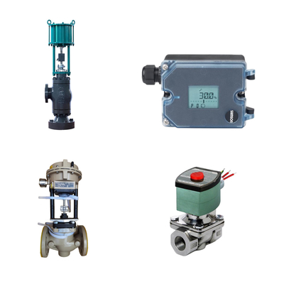 Van điều khiển với Samson 3372 động cơ với Samson 3725 Positioner ASCO Solenoid Valve