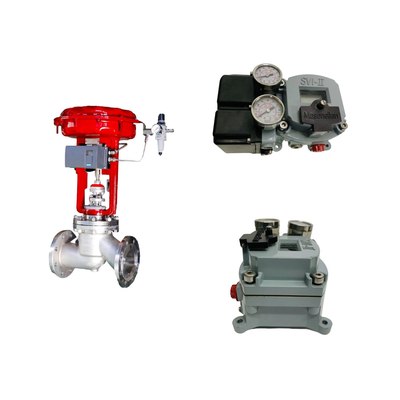 Van điều khiển với Masoneilan SVI II AP Advanced Performance Digital Valve Positioner và Fisher 67CFR Filter Regulator