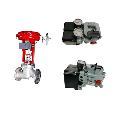 Van điều khiển với Masoneilan SVI II AP Advanced Performance Digital Valve Positioner và Fisher 67CFR Filter Regulator