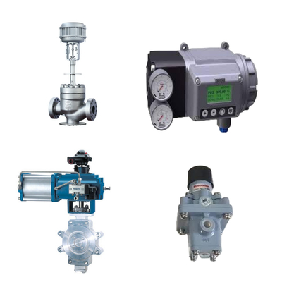 Ventil điều khiển ống dồn sóng với Masoneilan SVI3 Digital Valve Positioner và Masoneilan 78-40 Filter Regulator