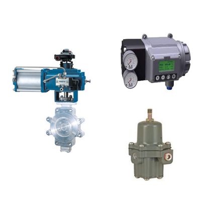 Van điều khiển Trung Quốc với Masoneilan SVI3 Digital Valve Positioner và Fisher 67CFR Filter Regulator