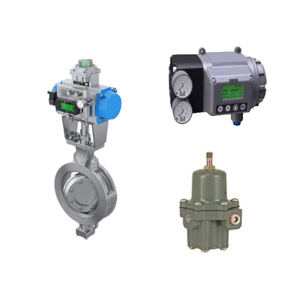 Van điều khiển Trung Quốc với Masoneilan SVI3 Digital Valve Positioner và Fisher 67CFR Filter Regulator
