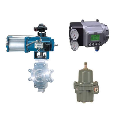 Van điều khiển Trung Quốc với Masoneilan SVI3 Digital Valve Positioner và Fisher 67CFR Filter Regulator