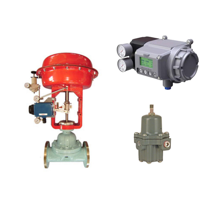 Van điều khiển Trung Quốc với Masoneilan SVI3 Digital Valve Positioner và Fisher 67CFR Filter Regulator
