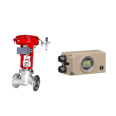 Ventil điều khiển ống dồn sóng với Samson Electropneumatic 3730-3 Positioner và Fisher 67CFR Filter Regulator
