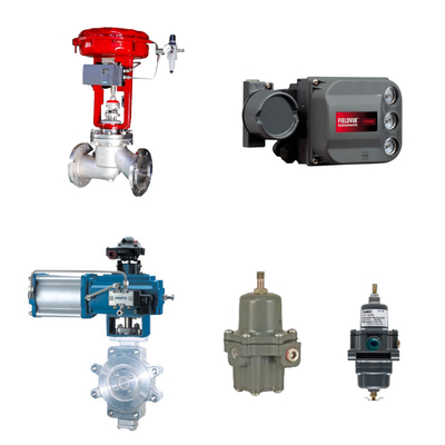 Van điều khiển nổi tiếng của Trung Quốc với Fisher dvc6200 positioner thông minh và Fisher 67CFR bộ điều chỉnh bộ lọc
