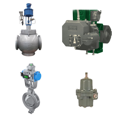 Van điều khiển hiệu suất cao với Fisher 3720 Định vị điện khí và Fisher 67CFR bộ điều chỉnh bộ lọc