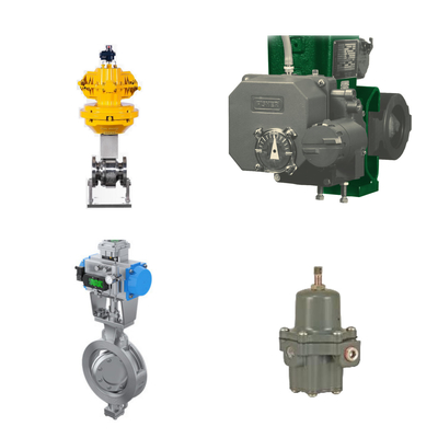 Van điều khiển hiệu suất cao với Fisher 3720 Định vị điện khí và Fisher 67CFR bộ điều chỉnh bộ lọc