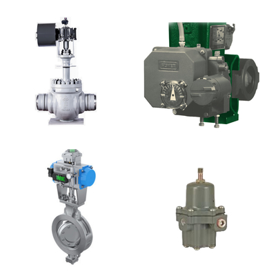 Van điều khiển hiệu suất cao với Fisher 3720 Định vị điện khí và Fisher 67CFR bộ điều chỉnh bộ lọc