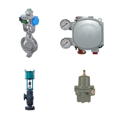 Pneumatic Control Valve với Masoneilan SVi1000 Digital Valve Positioner và Fisher 67CFR Filter Regulator