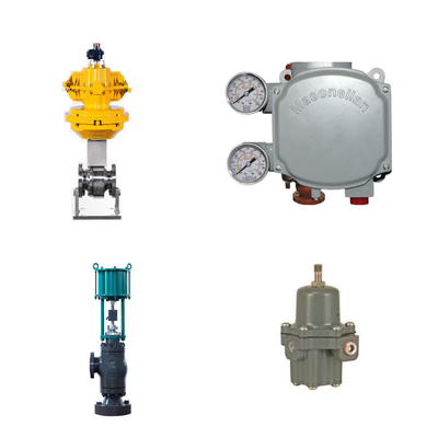 Pneumatic Control Valve với Masoneilan SVi1000 Digital Valve Positioner và Fisher 67CFR Filter Regulator