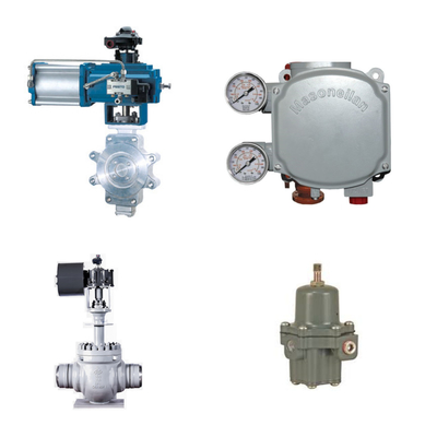 Pneumatic Control Valve với Masoneilan SVi1000 Digital Valve Positioner và Fisher 67CFR Filter Regulator