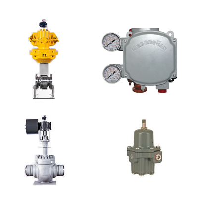 Pneumatic Control Valve với Masoneilan SVi1000 Digital Valve Positioner và Fisher 67CFR Filter Regulator