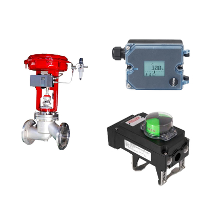 Van điều khiển với Samson 3725 Định vị điện khí với chức năng tự hiệu chỉnh và tự điều chỉnh dễ dàng