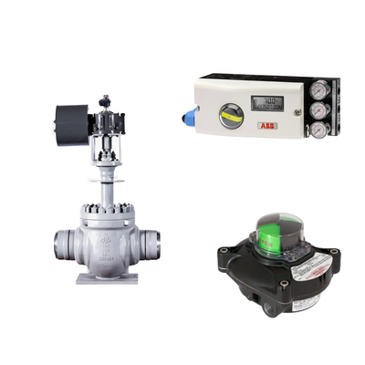 Van điều khiển khí nén với ABB TZIDC-200 Positioner và Rotork Limit Switch