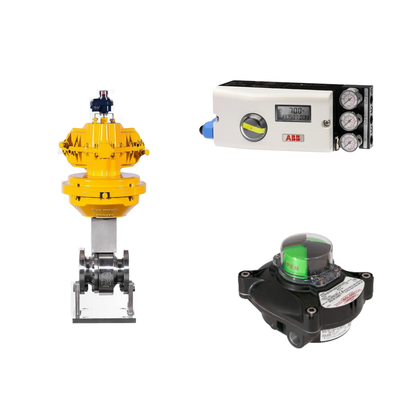 Van điều khiển khí nén với ABB TZIDC-200 Positioner và Rotork Limit Switch