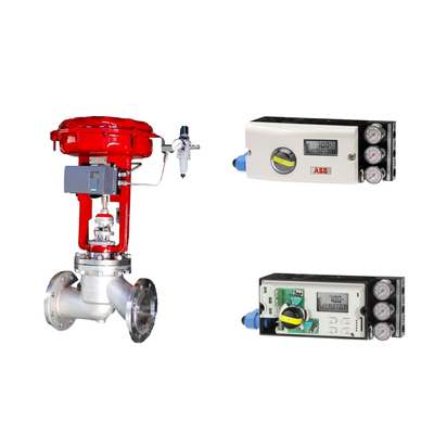 Van điều khiển khí nén với ABB TZIDC-200 Positioner và Rotork Limit Switch