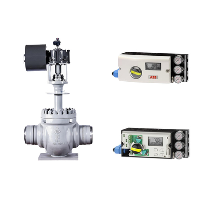 Van điều khiển khí nén với ABB TZIDC-200 Positioner và Rotork Limit Switch