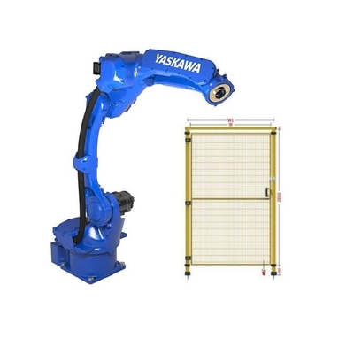 6 axis Robotic Arm Yaskawa GP12 với CNGBS Security Fence để xử lý tự động như robot phổ quát