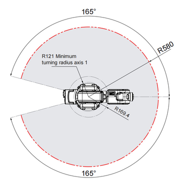ABB IRB120 với 6 trục Robot Arm And Payload 3kg Reach 580mm Cho Pick And Place Như Robot xử lý