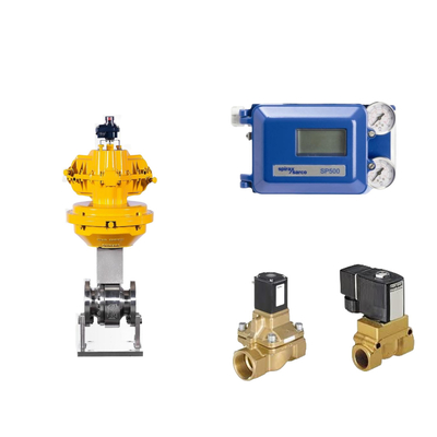 Pneumatic Spirax Sarco Smart Valve Positioner SP500 Và van điện tử Burkert