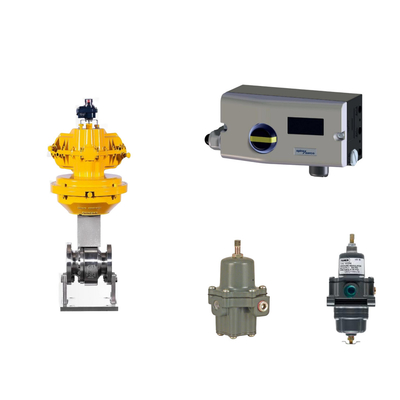 Pneumatic Valve với Spirax Sarco Smart Valve Positioner SP7-10-11 và Fisher 67CFR Filter Regulator