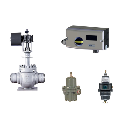 Pneumatic Valve với Spirax Sarco Smart Valve Positioner SP7-10-11 và Fisher 67CFR Filter Regulator