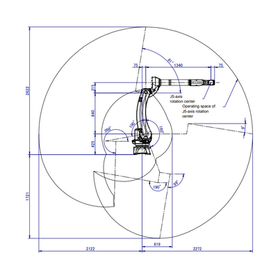 Fanuc M-20iD / 12L 6 trục cánh tay robot công nghiệp như robot hàn để hàn