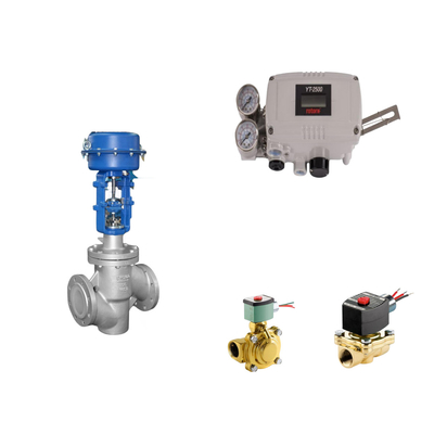 Van điều khiển khí nén với Rotork YT-2500 đầu tiên và EMERSON ASCO210 2 chiều van điện tử
