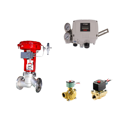Van điều khiển khí nén với Rotork YT-2500 đầu tiên và EMERSON ASCO210 2 chiều van điện tử