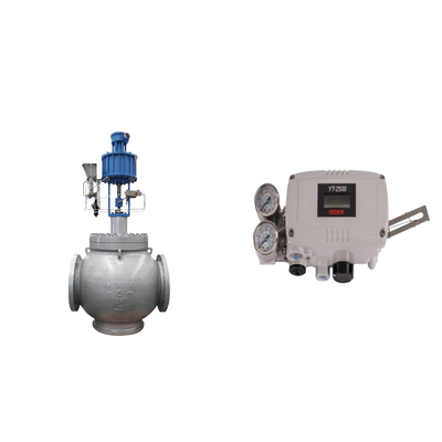 Pneumatic Control Valve với Rotork YT-2500 Smart Valve Positioner gốc và Burkert Type 5404 Solenoid Valve