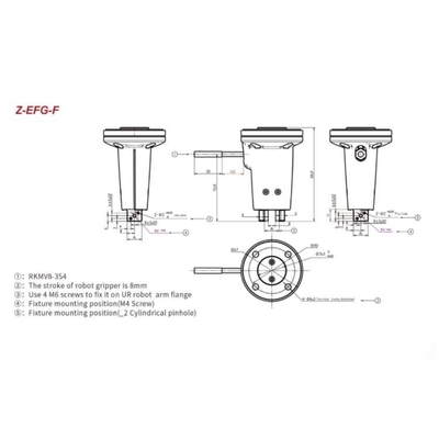 Máy cầm robot của Hitbot Z-EFG-F với 6 trục cánh tay robot công nghiệp được sử dụng cho máy pha cà phê tự động