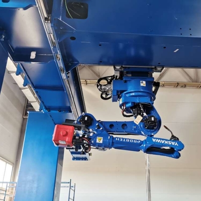 6 trục Robotic Arm Yaskawa GP25-12 Với CNGBS Robot Guide Rail Để xử lý robot tự động hóa