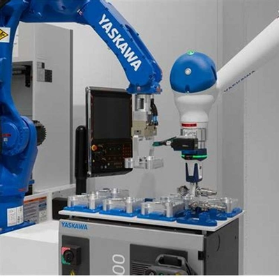 6 trục Robotic Arm Yaskawa GP25-12 Với CNGBS Robot Guide Rail Để xử lý robot tự động hóa