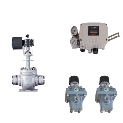 Pneumatic Control Valve với Rotork YT-2500 Smart Valve Positioner gốc và bộ điều chỉnh bộ lọc Masoneilan 78-40