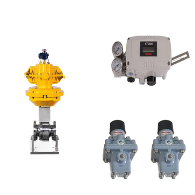 Pneumatic Control Valve với Rotork YT-2500 Smart Valve Positioner gốc và bộ điều chỉnh bộ lọc Masoneilan 78-40