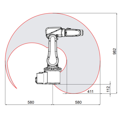ABB IRB 120 6 trục Robot Arm Payload 3Kg Cobot As Pick And Place Machine với CNGBS Gripper