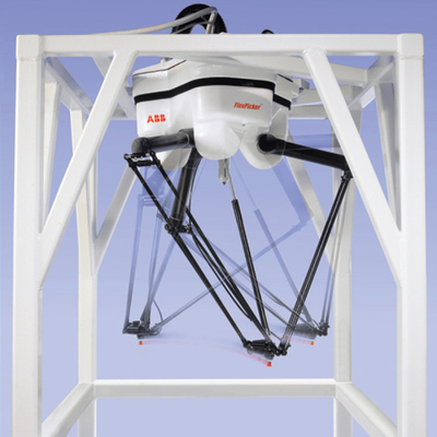 ABB 4 axis Robot Arm IRB 360-1 với đường ray hướng dẫn CNGBS như máy lắp ráp cho xử lý OEM