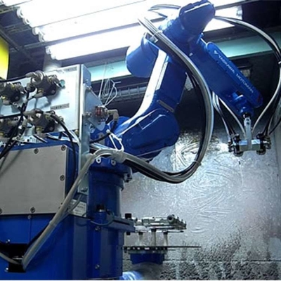 Sơn xe tay robot 6 trục Yaskawa MPX1150 Với CNGBS Robot Gripper Để sơn tường robot