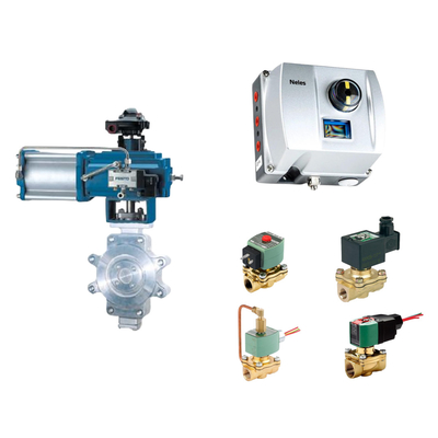 Van điều khiển khí nén của Trung Quốc với Neles ND9000 Máy định vị van thông minh với Asco Solenoid Valve Stock Supplier