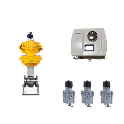 Pneumatic Trung Quốc kiểm soát van với thông minh Neles ND7000 đầu tiên Valve Positioner Và EMERSON giới hạn công tắc